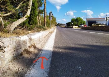 Lugar donde tuvo lugar el mortal accidente. Foto: Ràdio Illa