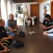 Muriana, al fondo a la derecha, ha sido un ejemplo para sus compañeros tanto en la Policía Local como en la Peña