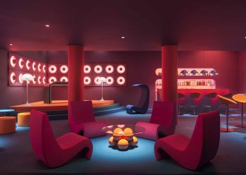 Interior del Piropo Club de OD Hotels en Ocean Drive Talamanca.