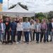 Els membres de la candidatura d'Unidas Podemos a Vila, acompanyats de militants de la formació. FOTO: Unidas Podemos