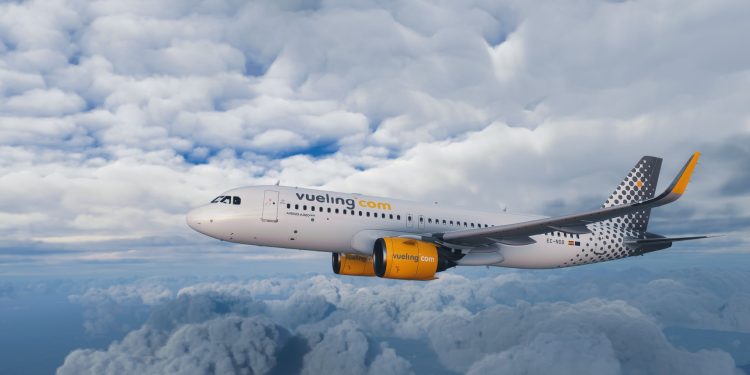 Un avión de Vueling en ruta. Vueling