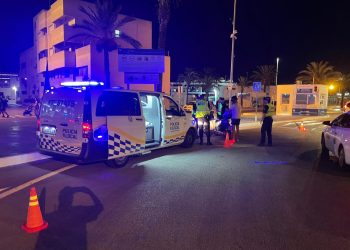 Control de la Policía Local de Ibiza en una imagen de archivo