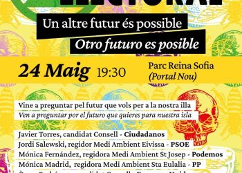 Cartel del debate que se celebrará este próximo miércoles.