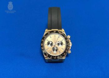 Reloj robado y posteriormente recuperado, en una imagen de la Policía Nacional de Ibiza