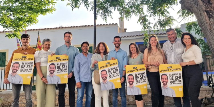 Candidatos de Sa veu des Poble, en una imagen de archivo.