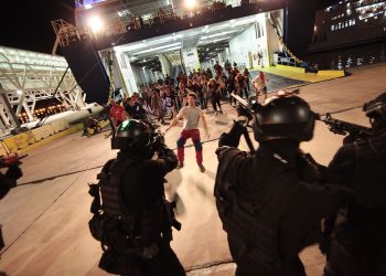 Una imagen de archivo del desembarco de zombies de Survival Zombie