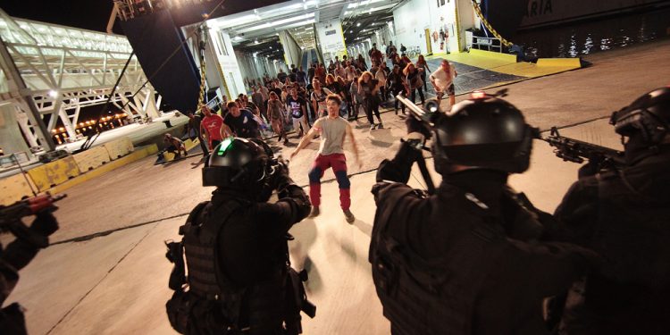 Una imagen de archivo del desembarco de zombies de Survival Zombie