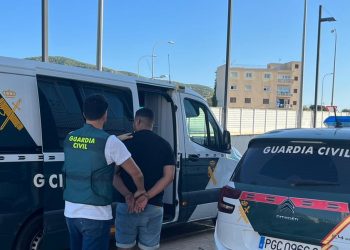 Detenido el autor del robo y la agresión por la Técnica Ronaldinho. Foto Guardia Civil