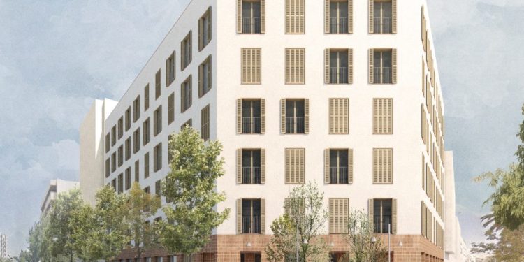 Así quedarán las viviendas de las VPO de Isidor Macabich según el proyecto presentado.