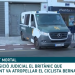 Entrada del furgón de la Guardia Civil en la sede de los juzgados esta mañana de viernes. Imagen IB3 Televisió