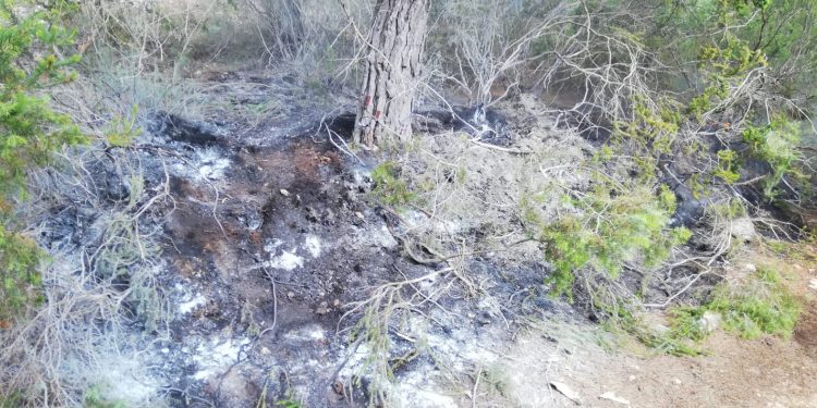 Imagen de cómo ha quedado la zona. Foto Ibanat