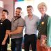 Presentación deICONOS en el Hotel Purple de  Sant Antoni con Antonio Balibrea, director de Ibiza Pride y Miquel Tur, concejal de Turismo del Ayuntamiento de Sant Antoni, acompañados por Gianluca Melisse, director de Purple Hotel y Rafarelius, auntor del libro ilustrado Manuela. Foto Sergio g. Cañizares