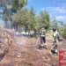 Imagen de archivo de  un incendio en Forada el pasado 15 de junio. Foto: @Bombersdevissa