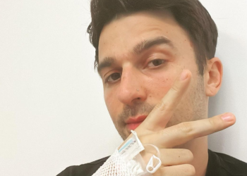 Michael Bibi, antes de someterse al tratamiento y tras hacer público que padece linfoma del sistema nervioso central.