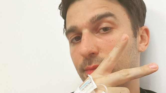 Michael Bibi, antes de someterse al tratamiento y tras hacer público que padece linfoma del sistema nervioso central.