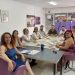 Portavoces de Podemos Ibiza, reunidos en la sede.