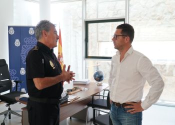 Manuel Hernández y Rafael Triguero, en su encuentro.