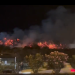 Imagen de las llamas tomada ayer por la noche y compartida por los Bomberos de Ibiza