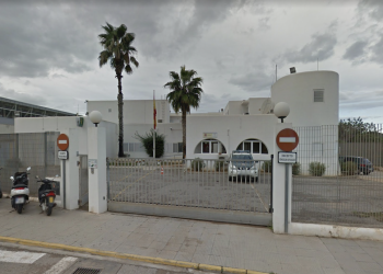 Puesto de la Guardia Civil en Ses Païsses en el que se entregó el presunto autor de los hechos cerca de la medianoche de ayer