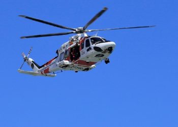 Imagen del helicóptero facilitada deSalvamento Marítimo.