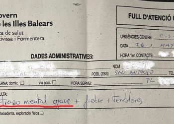 Imagen del resguardo compartido por Ibiza IN.