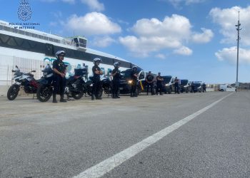 Desembarco de agentes de la Policía Nacional en Baleares