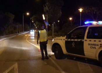 Control de la Guardia Civil en Ibiza