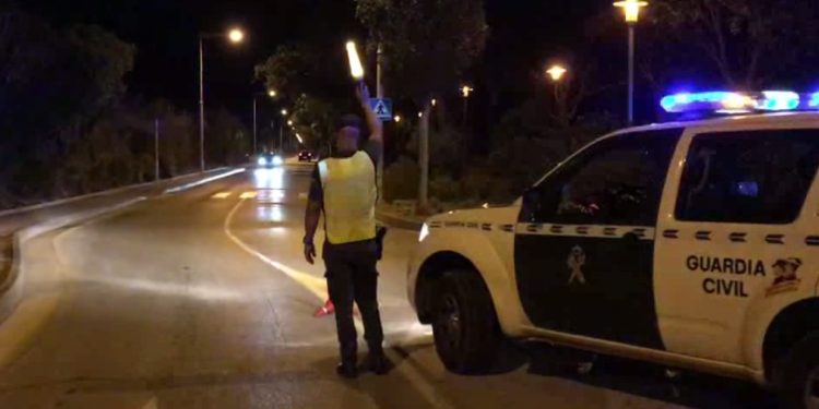 Control de la Guardia Civil en Ibiza