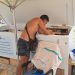 Escondía las bebidas en la zona de almacenaje de la concesión. Fotos Consell de Formentera