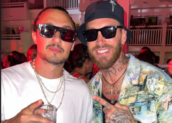 Joseph Klibansky y Sergio Ramos en Ushuaïa. Créditos @josephklibansky