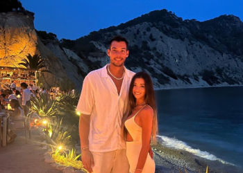 Willy Hernangómez y Nicole Traviesa, su pareja. Instagram W. H.