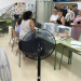 Los colegios que acogieron las elecciones nacionales el pasado 23 de julio de 2023 tuvieron que equiparse con ventiladores dado que la mayoría de los centros no tienen climatización.