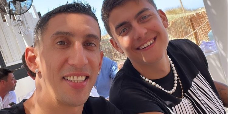 Di María y Dybala, juntos en Ibiza