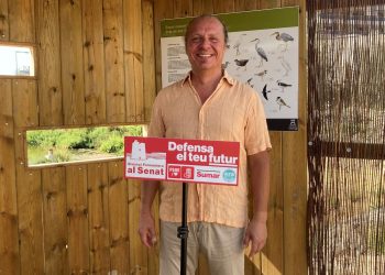 Juanjo Ferrer, a ses Feixes del Prat de ses Monges. Foto: Eivissa i Formentera al Senat