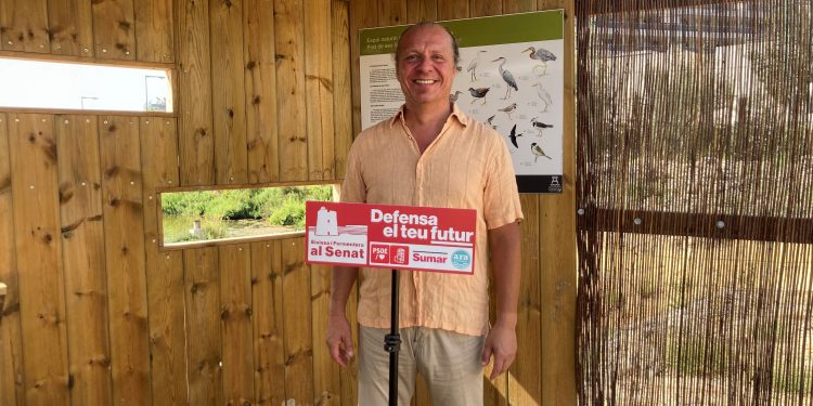 Juanjo Ferrer, a ses Feixes del Prat de ses Monges. Foto: Eivissa i Formentera al Senat