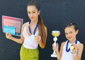 Laia y Nayat, con su plata y oro, respectivamente.