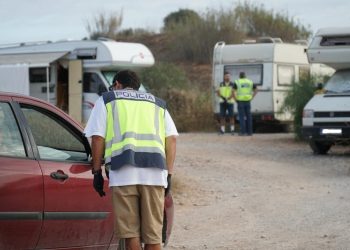 Caravanas en la zona de Sa Joveria, en una imagen de archivo. Foto: Ayuntamiento de Ibiza