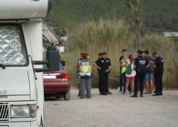Un momento de la intervención llevada a cabo la semana pasada. Foto: Ayuntamiento de Ibiza