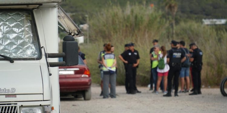 Un momento de la intervención llevada a cabo la semana pasada. Foto: Ayuntamiento de Ibiza