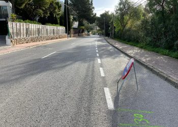 Imagen de una de las calles en las que se han llevado a cabo los trabajos. Foto: Ayuntamiento de Santa Eulària