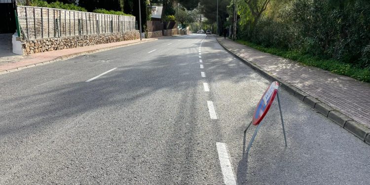 Imagen de una de las calles en las que se han llevado a cabo los trabajos. Foto: Ayuntamiento de Santa Eulària