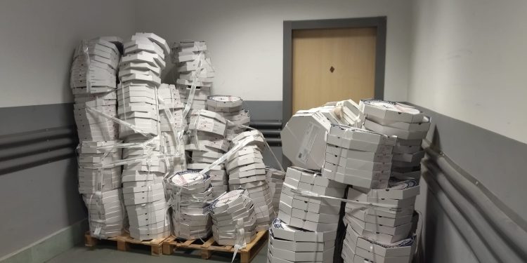 Imagen de las ensaimadas intervenidas. Foto: Govern balear