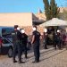 La Policía Local de Formentera en las puertas de la vivienda donde se celebró una fiesta ilegal sancionada.