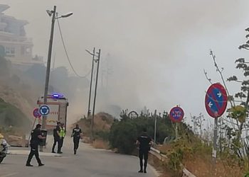 Imagen de las inmediaciones del incendio. Foto Noudiari