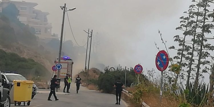Imagen de las inmediaciones del incendio. Foto Noudiari
