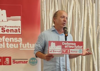 Juanjo Ferrer, a l'acte de tancament de campanya. Foto: Eivissa i Formentera al Senat