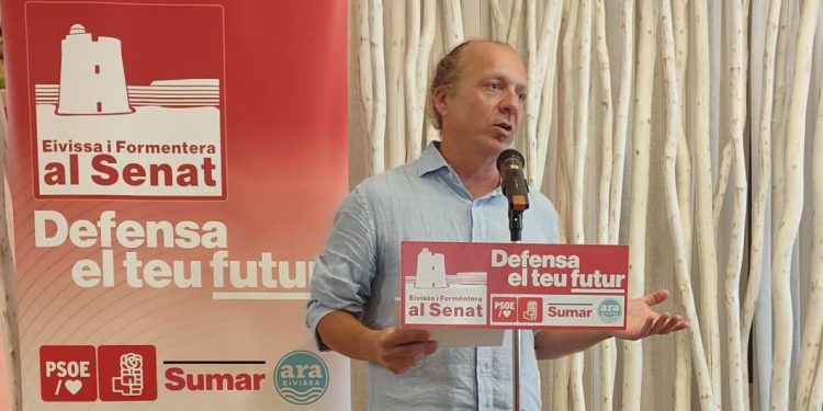 Juanjo Ferrer, a l'acte de tancament de campanya. Foto: Eivissa i Formentera al Senat
