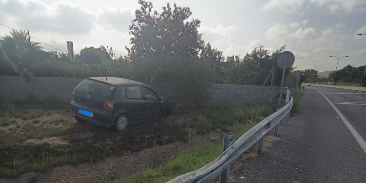 Imagen de un accidente en la zona de Can Tomàs
