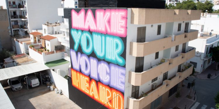 Una de las intervenciones de ediciones anteriores del festival Bloop.