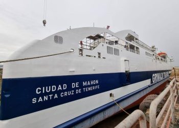 Imagen del buque 'Ciudad de Mahón'. Foto: Menorcaaldia.com